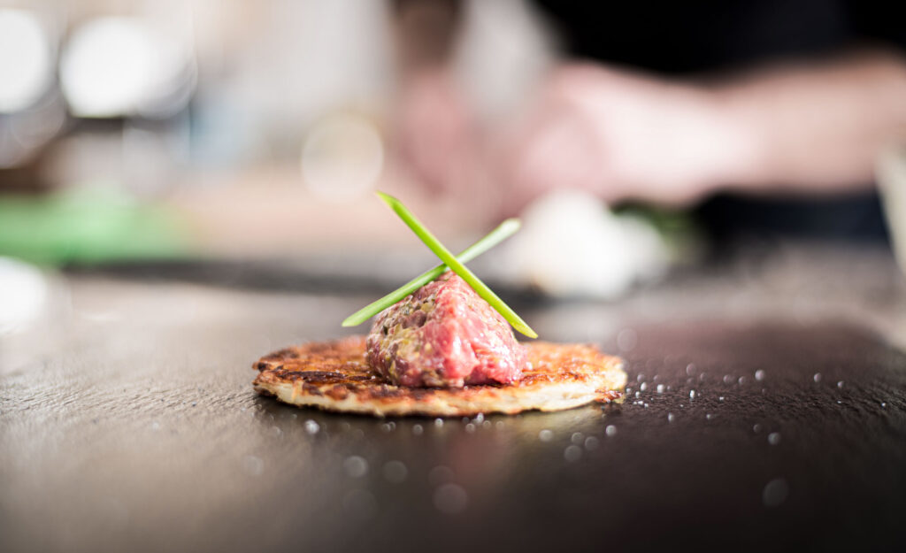 Primer plano de una de las preparaciones de Xef Nomada Julian Mascarell