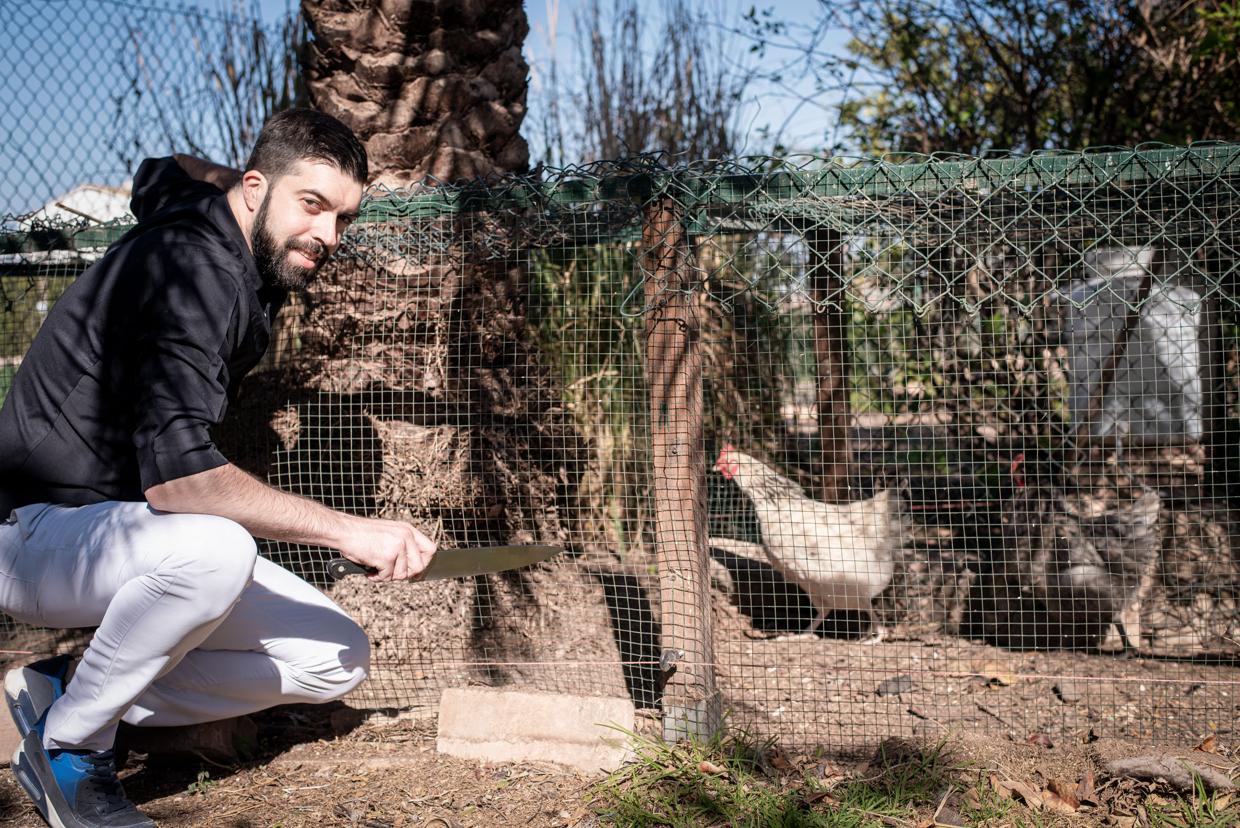 Xef Nomada Julian Mascarell en el gallinero