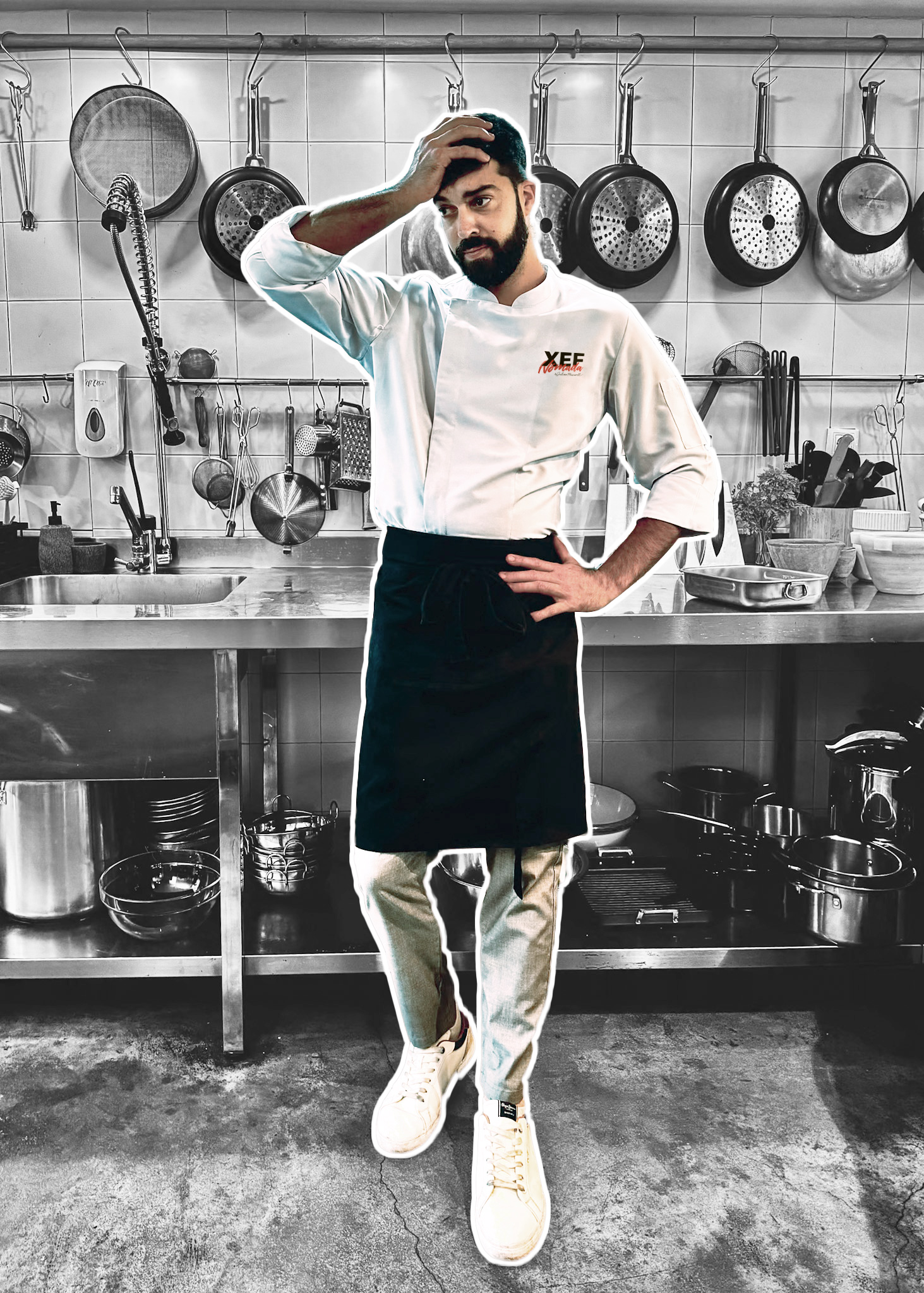 Xef Nomada Julian Mascarell en una cocina